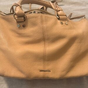 Rebecca Minkoff Beige Pebbled Leather Satchel